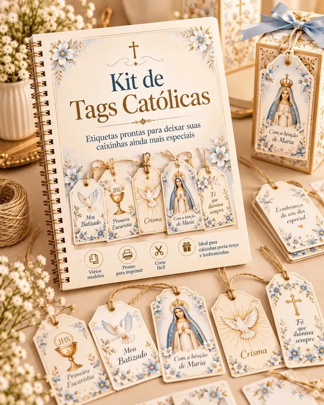 Capa do bônus 2: Kit de Tags Católicas